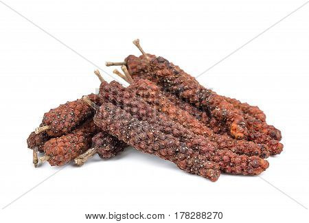 Long Pepper Isolated On The White Background