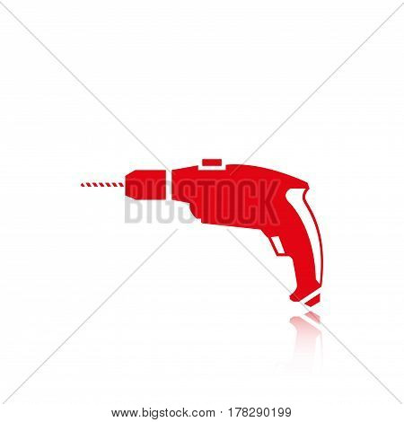 drill icon stock vector illustration flat design