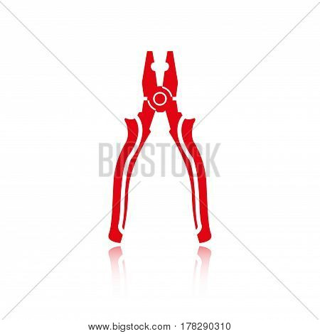 pliers icon stock vector illustration flat design