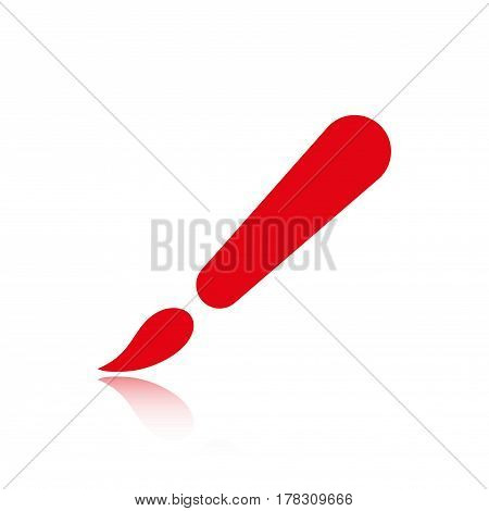 brush icon stock vector illustration flat design
