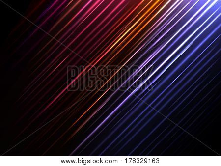 red speed laser abstract template, technology background, glowing line abstract background, vector illustration