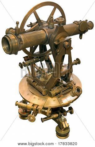 Old Theodolite Tacheometer Cutout