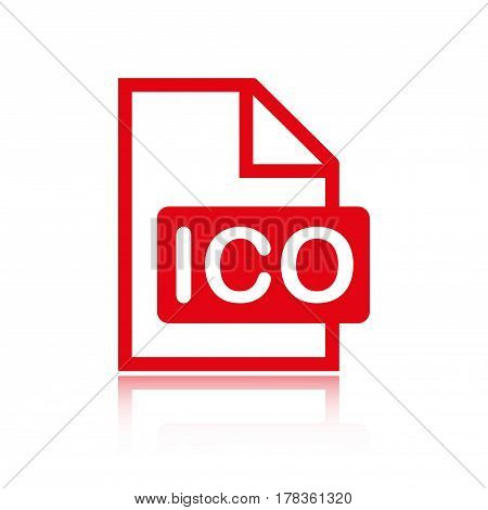 ico icon stock vector illustration flat design