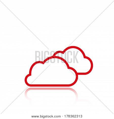 cloud icon stock vector illustration flat design