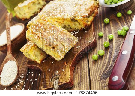 Semolina Pie With Vegetables