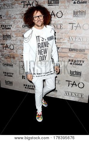 LOS ANGELES - MAR 16:  Redfoo at the TAO, Beauty & Essex, Avenue and Luchini Grand Opening at the Selma Avennue on March 16, 2017 in Los Angeles, CA