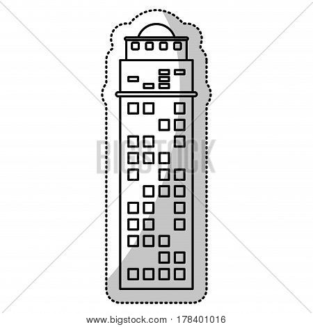 building facade corporate cut line vector illustration eps 10