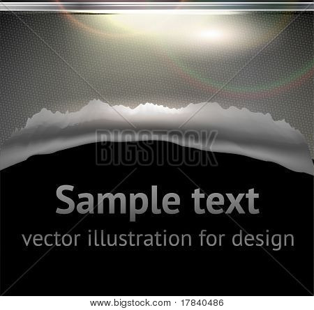 총알 구멍 및 테크노 디자인 금속 추상 배경에서 슬래시. eps 10