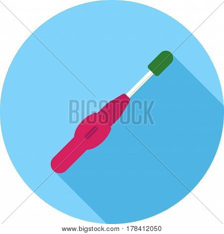 Root, canal, dental icon vector image. Can also be used for dentist equipment. Suitable for mobile apps, web apps and print media.