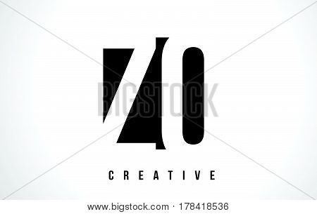 Zq Z Q White Letter Logo Design With Black Square.