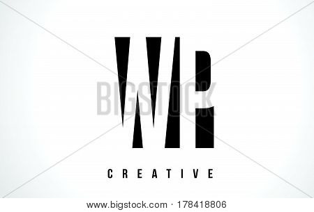 Wp W P White Letter Logo Design With Black Square.
