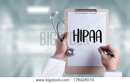 Hipaa Professional Doctor Use Computer And Medical Equipment All Around, Desktop Top View