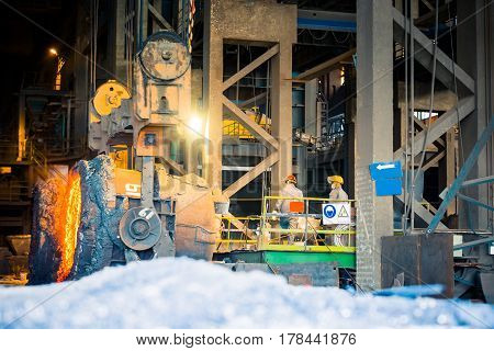 interior view of a steel factorysteel industry in city of China.