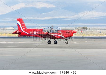 Rob Harrison The Tumbling Bear Is Taxiing An A Zlin 142