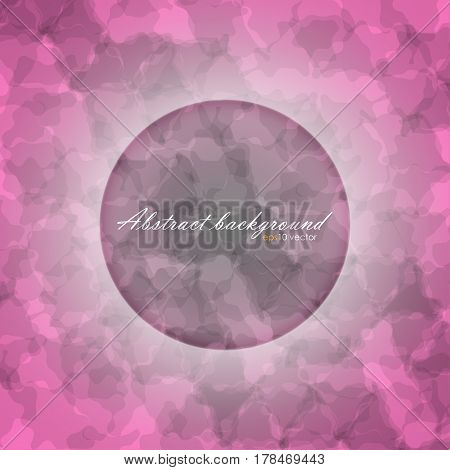 Glowing ring on abstract of blurred texture background with gradient backdrop. There is example of inscription for your text