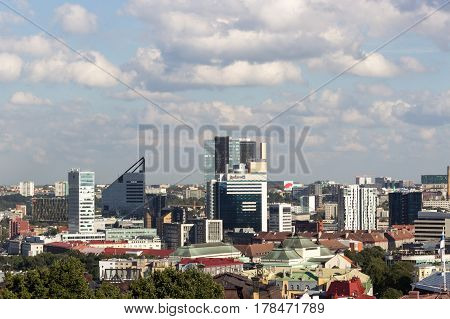24-27.08.2016 Scenic Summer Beautiful Aerial Skyline Panorama Of The Old Town In Tallinn, Estonia
