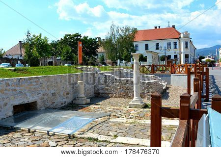 Urban landscape in the  Medieval fortress Alba Iulia, Transylvania. The modern city is located near the site of the important Dacian political, economic and social centre of Apulon, which was mentioned by the ancient Greek geographer Ptolemy. Alba Iulia i