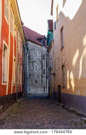 Scenic Summer Beautiful Aerial Skyline Panorama Of The Old Town In Tallinn, Estonia