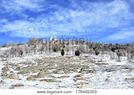 Barf Anbar, Fereydunshahr ski resort, Esfahan, Iran in the spring time