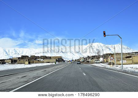Barf Anbar, Fereydunshahr ski resort, Esfahan, Iran in the spring time