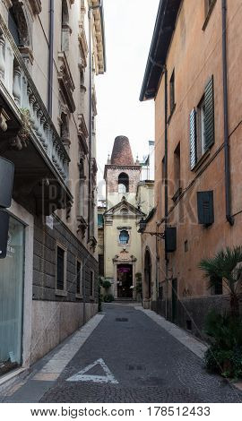 Vicolo S. Matteo Streets Of The Old City Of Verona