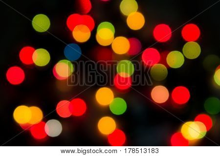 Bokeh colour and bokeh background at night time
