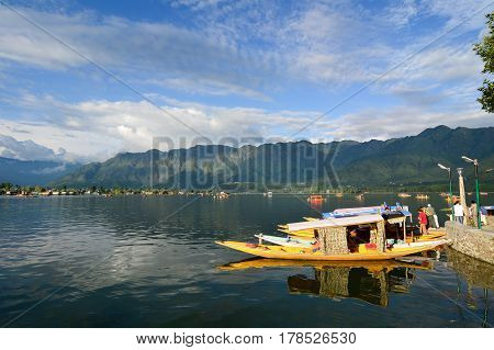 View Of Dal Lake In Srinagar, India