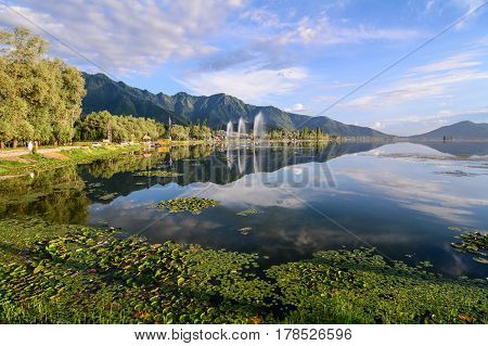 View Of Dal Lake In Srinagar, India