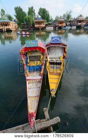 View Of Dal Lake In Srinagar, India