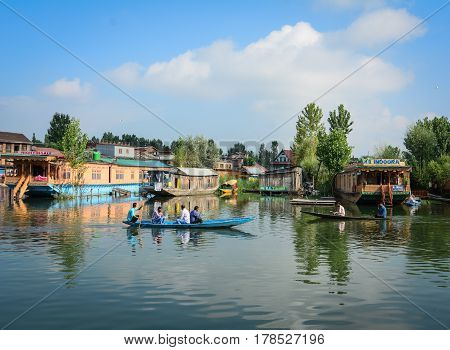View Of Dal Lake In Srinagar, India