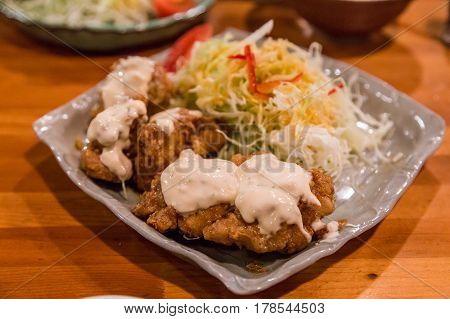 Chicken Nanban - Deep Fired Chicken With Tartar Sauce