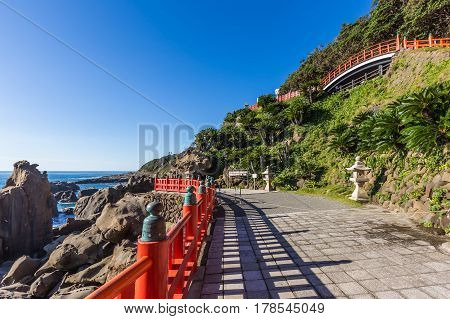 Udo Jingu, A Shinto Shrine Located On Nichinan Coastline, Kyushu, Japan
