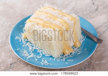 Brazilian Traditional Dessert: Sweet Couscous (tapioca) Pudding (cuscuz Doce)