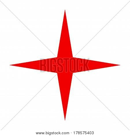Space Star flat vector pictograph. Flat style.
