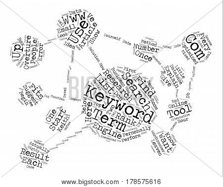 How to Conduct Keyword Research text background word cloud concept