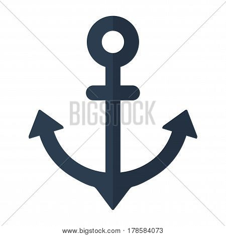 Flat Anchor Icon