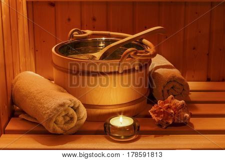 wellness and spa in the sauna