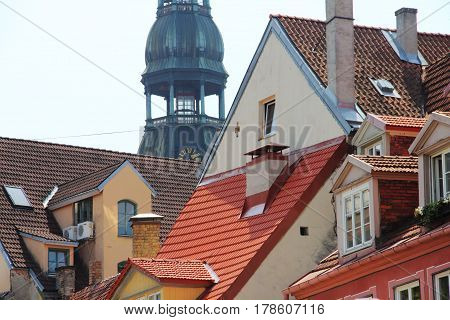 Bell Tower In Riga