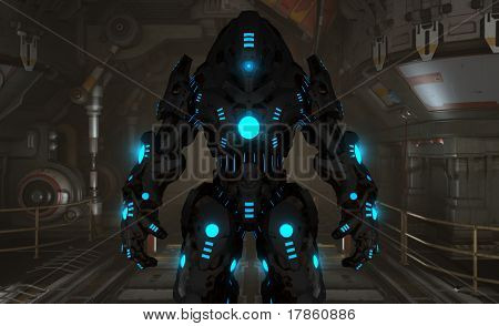 futuristici robot Hi-tech