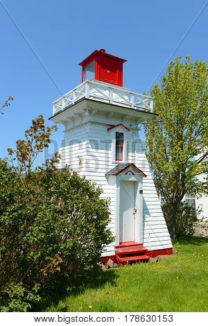 Annapolis Lighthouse was built in 1889 at the bank of Annapolis River in town of Annapolis Royal, Nova Scotia, Canada.