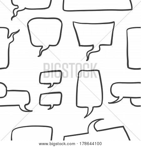 Illustration of speech bubble style collection stock