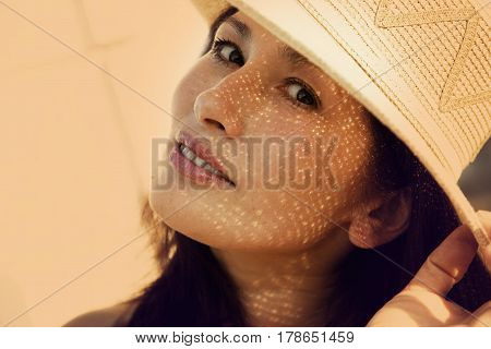 Portrait of a woman in a hat