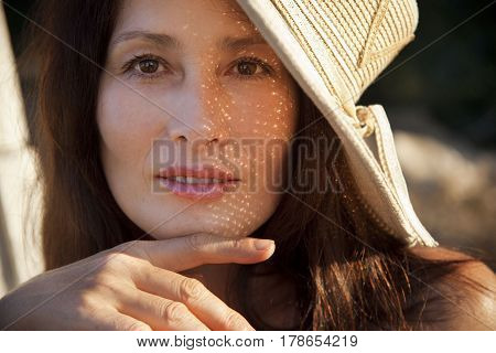 Portrait of a woman in a hat