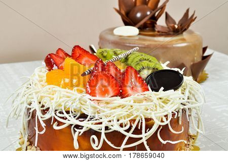 Good looking, delicious and beautiful fruit cake