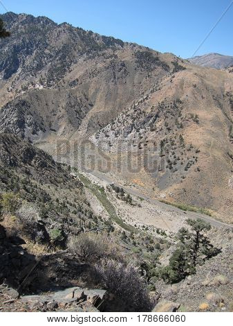 Highway 395 scenery in California
