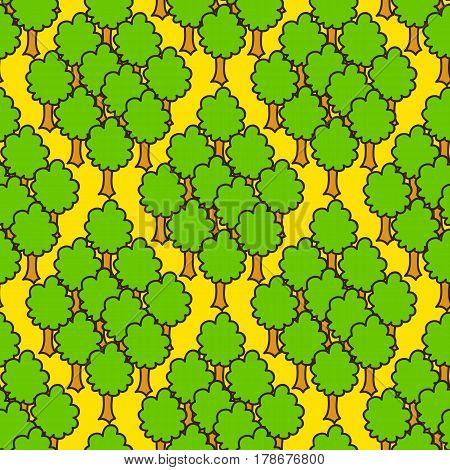 Trees Seamless Pattern