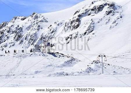 Barf Anbar, Fereydunshahr ski resort, Esfahan, Iran in the spring time