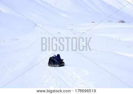 Barf Anbar, Fereydunshahr ski resort, Esfahan, Iran in the spring time