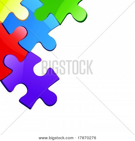 Illustration vectorielle de pièces du puzzle