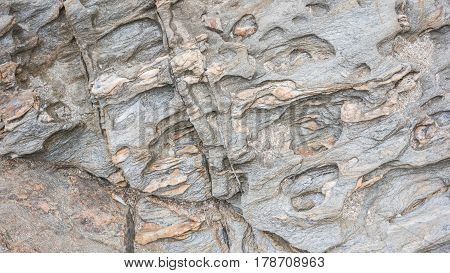 Natural beautiful color rocks on shore background